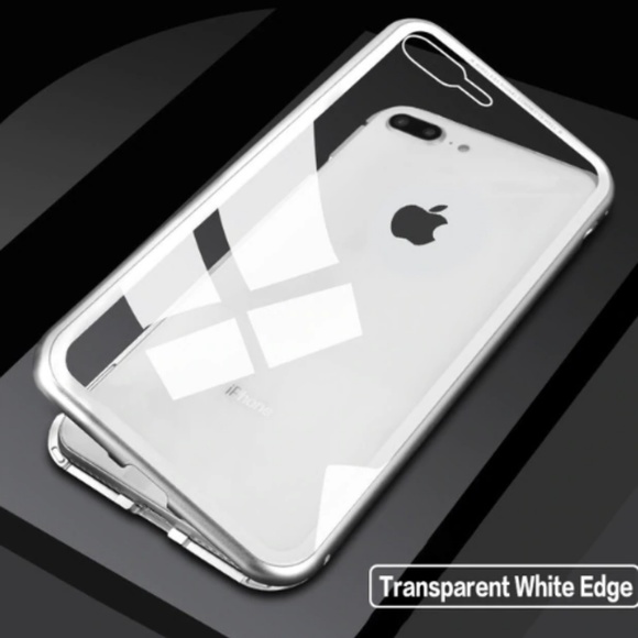 NEW iPhone X/XS/78 360 Magnetic Metal Bumper case - Picture 8 of 8
